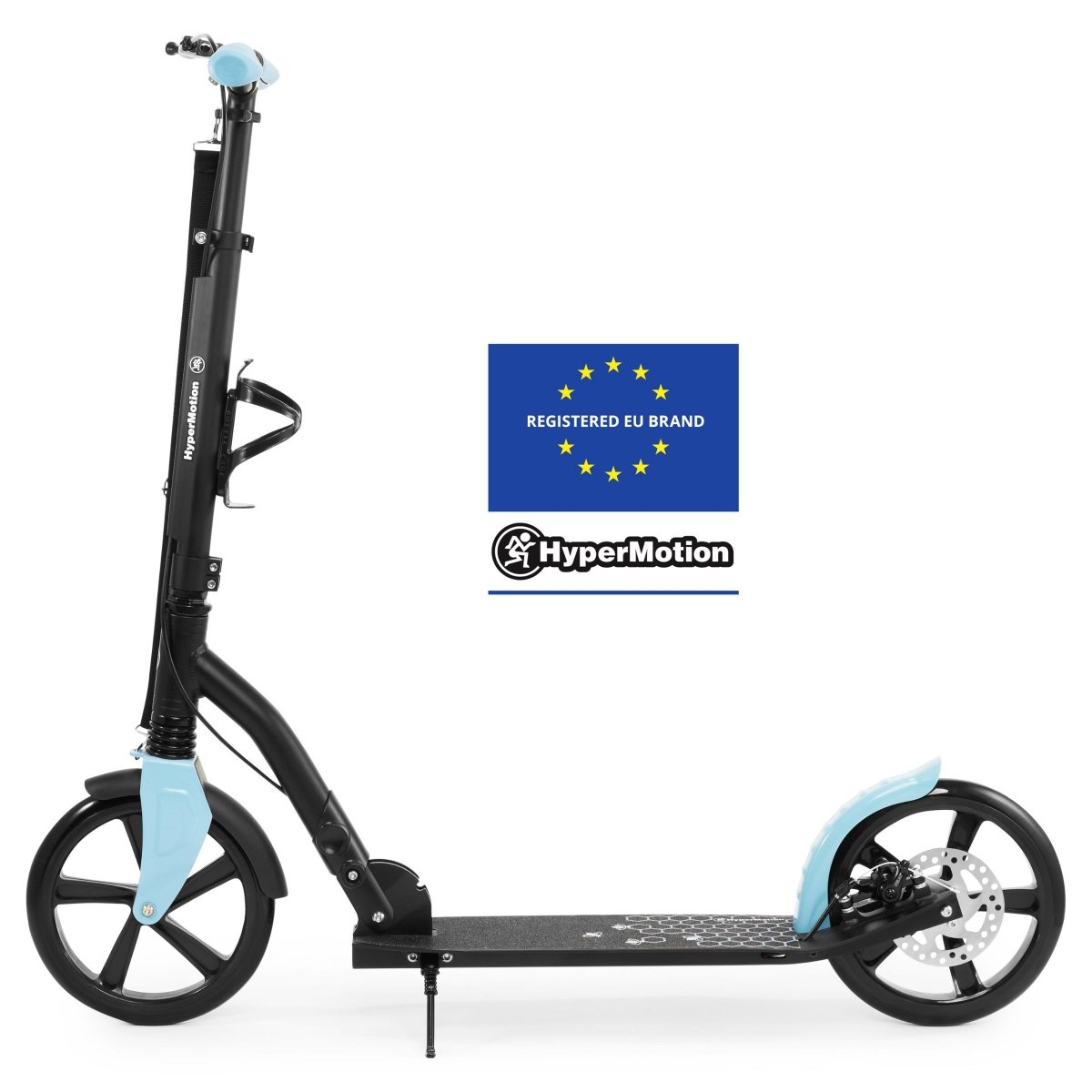Hulajnoga miejska dwukołowa HONEYBEE Blue HyperMotion 100kg - full aluminium, duże koła 250mm