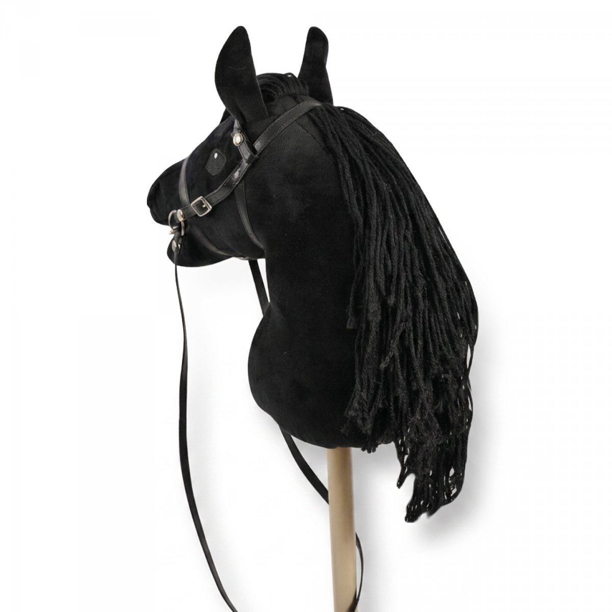 Hobby Horse – koń na kiju dla dzieci 68 cm (czarny)