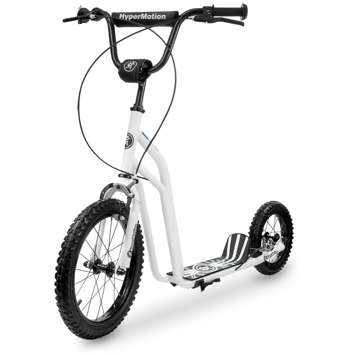 Hulajnoga HyperMotion VIVA 16 (koła 40cm + 30cm) - Biała