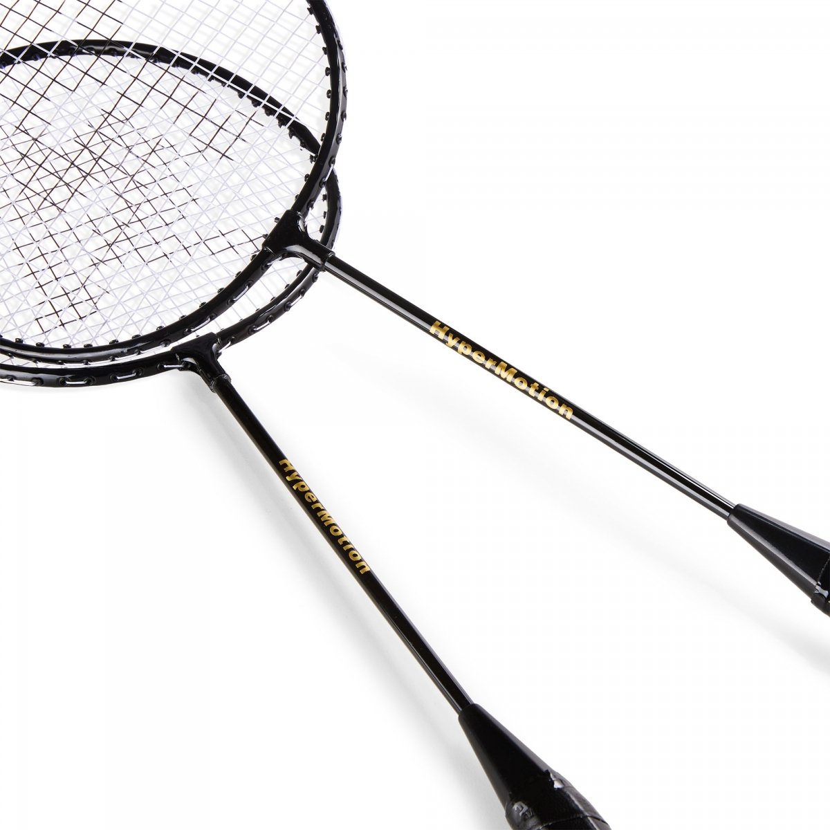 Przenośny zestaw do badmintona HyperMotion z siatką i walizką – 2 rakiety, 2 lotki