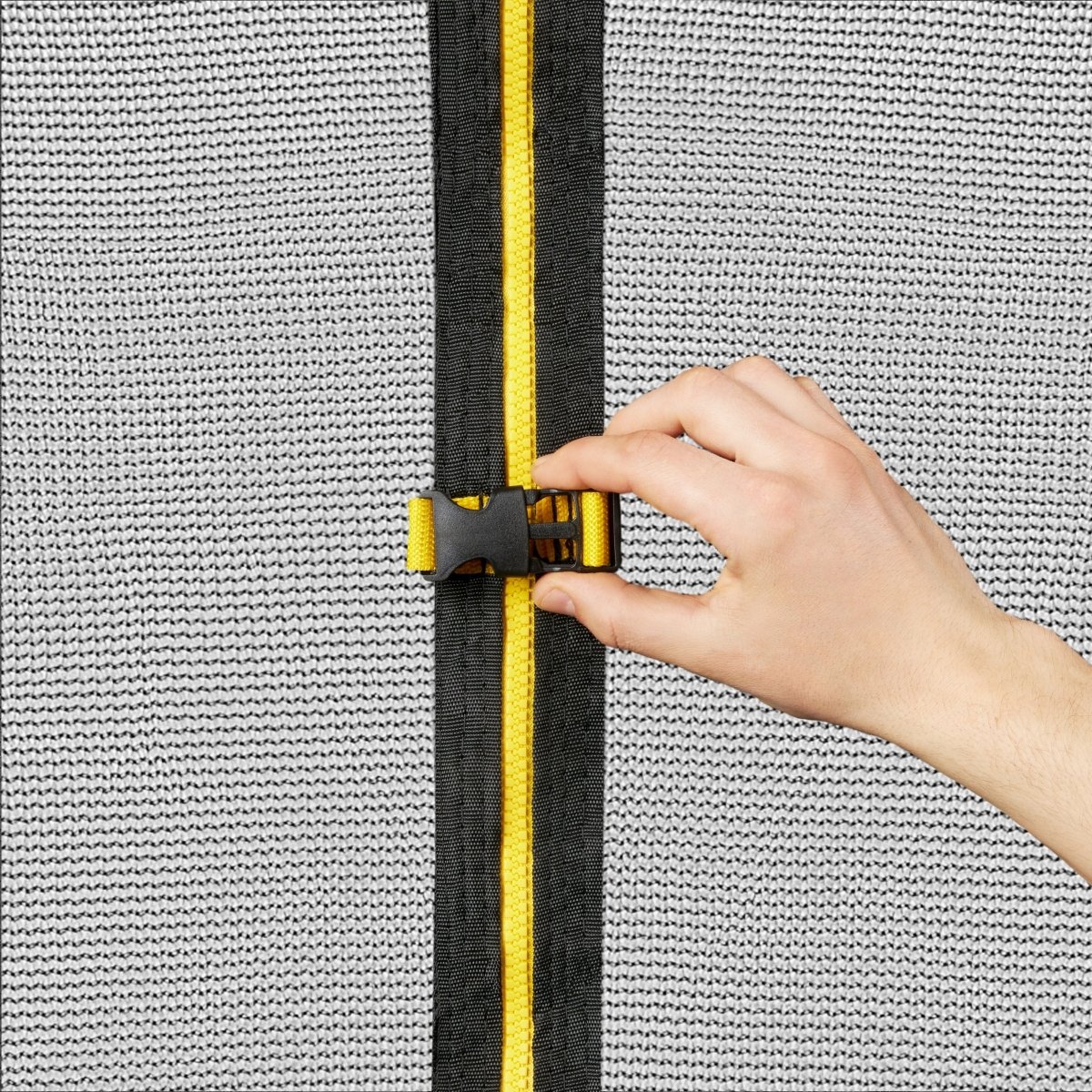 Trampolina ogrodowa dla dzieci HyperMotion - 244 cm 8FT - z drabinką i siatką wewnętrzną - do domu i ogrodu