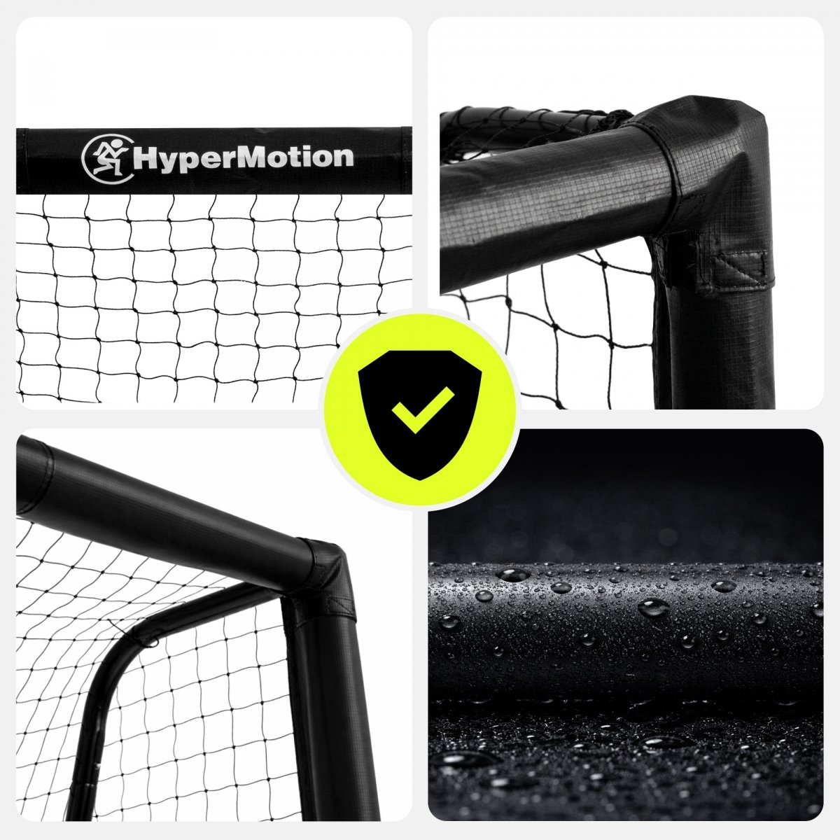 Bramka do piłki nożnej HyperMotion 240 × 160 cm – czarna