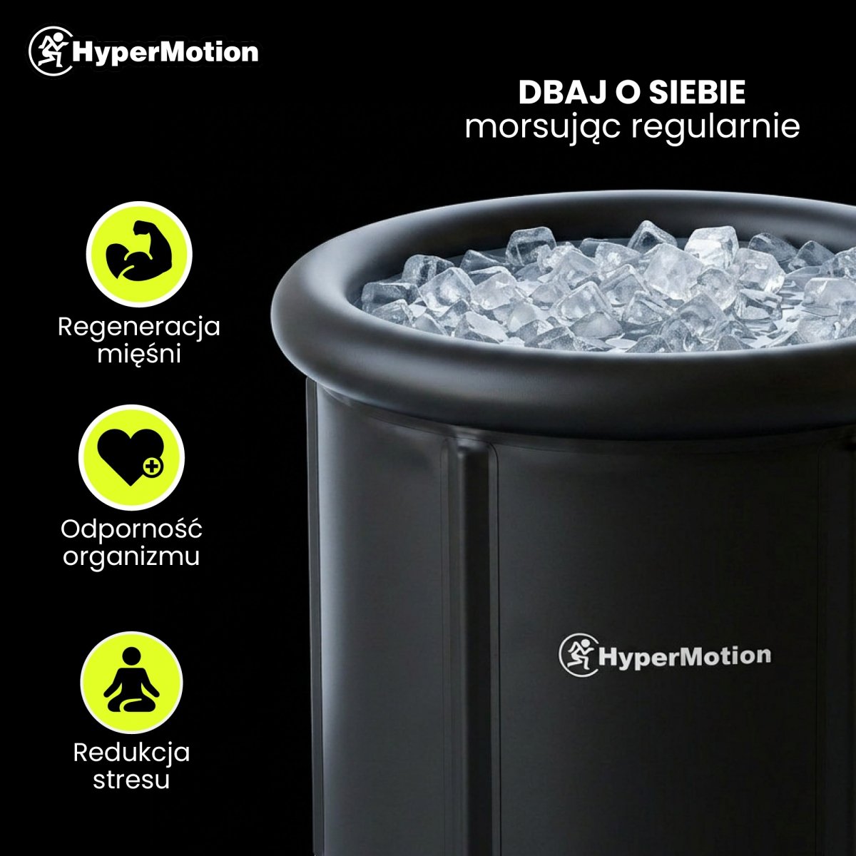 Składana wanna do morsowania 330 L - HyperMotion