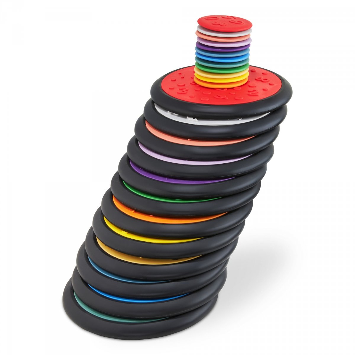 Kolorowe dyski sensoryczne dla dzieci - 24 sztuki