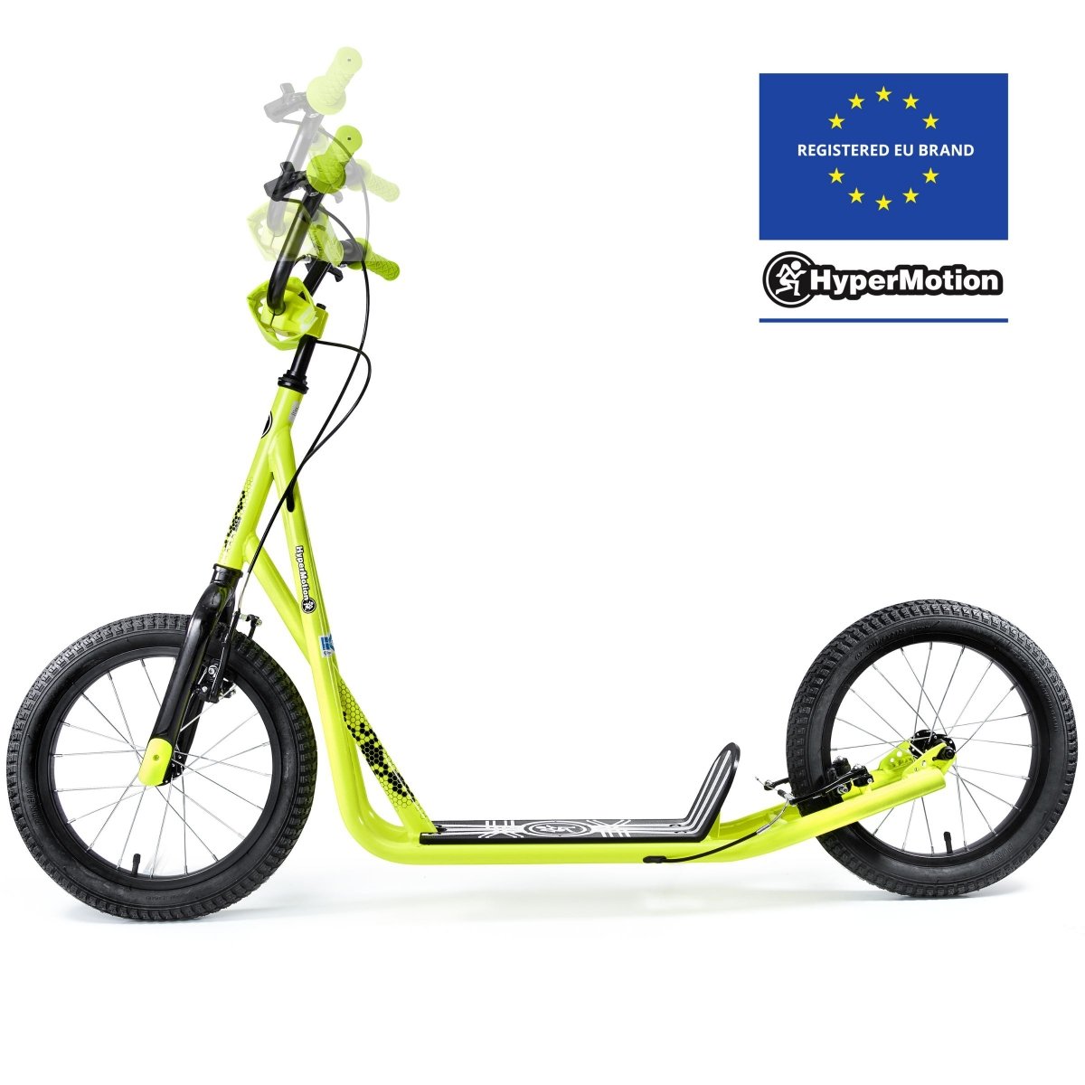 Hulajnoga miejska Hypermotion RUNKIE z pompowanymi kołami 16'' (40 cm)