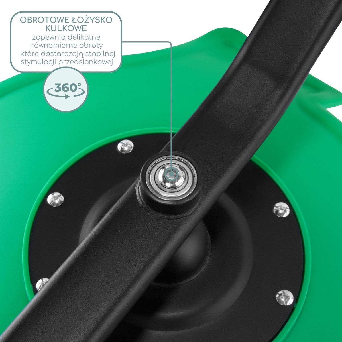 Mini karuzela dla dzieci Rybka - kolor zielony