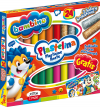 Plastelina Bambino 24 kolory 2 brokatowe + Podkładka