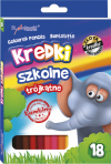 Kredki Drewniane Trójkątne Bambino 18 kolorów Szkolne ołówkowe