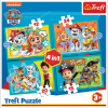 Puzzle Psi Patrol 4w1 Ekipa Psiego Patrolu Trefl 34346 3+