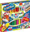 Plastelina Bambino 24 kolory 2 brokatowe + Podkładka