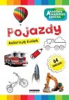 Kolorowanka Pojazdy Koloruję świat + 64 Naklejki Akademia mądrego dziecka