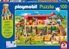 Puzzle Playmobil Farm 100el + Figurka Schmidt 56163