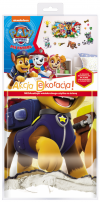 Psi Patrol Naklejki na ścianę + Kolorowanka Flamastry