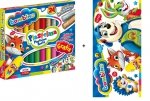 Plastelina Bambino 24 kolory 2 brokatowe + Podkładka