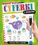 Kolorowe Cyferki z pisakiem Piszę i zmazuję Nauka od 5 lat