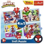 Puzzle 4w1 Spidey Ekipa spideya Marvel Trefl 34611