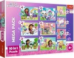 Puzzle 10w1 W świecie Gabi Gabby's Dollhouse Trefl 