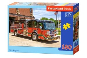 Puzzle 180 Wóz Strażacki Samochód straży Castorland 7+