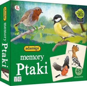 Memory ptaki Memo Gra pamięciowa Memos Adamigo