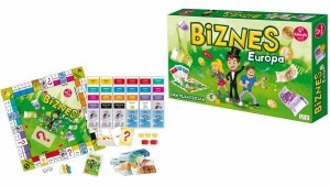 Gra planszowa Biznes Europa Rodzinna Kukuryku 