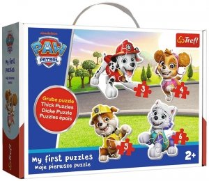 Puzzle Psi Patrol Pierwsze puzzle Grube Trefl Baby 36136