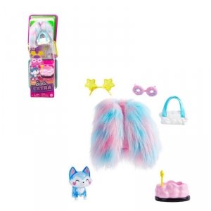 Barbie Extra Zwierzątko Kotek + Zestaw ubranek Ubranka Mattel