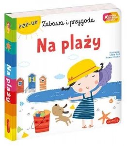 Na plaży Przestrzenne ilustracje Książeczka Akademia mądrego dziecka