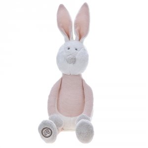 Króliczek Maskotka Przytulanka Biało-różowy Królik Enzo 38 cm