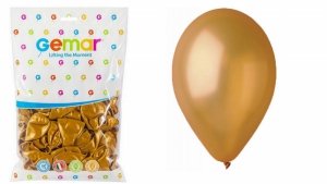 Balony metaliczne ZŁOTE 100 szt Na Przyjęcie Urodziny