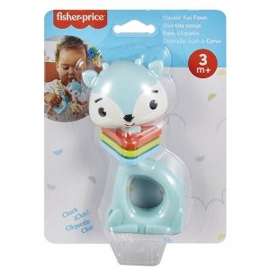 Grzechotka sensoryczna Klekoczący Jelonek Fisher Price