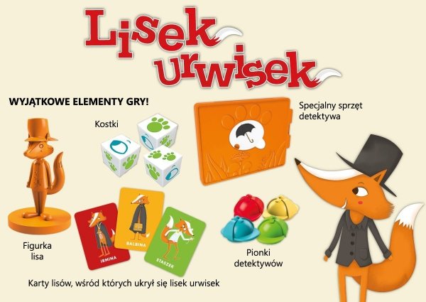 Lisek urwiseki Gra planszowa Detektywistyczna