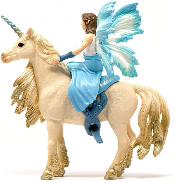 Schleich Bayala 42508 Eyela na złotym jednorożcu