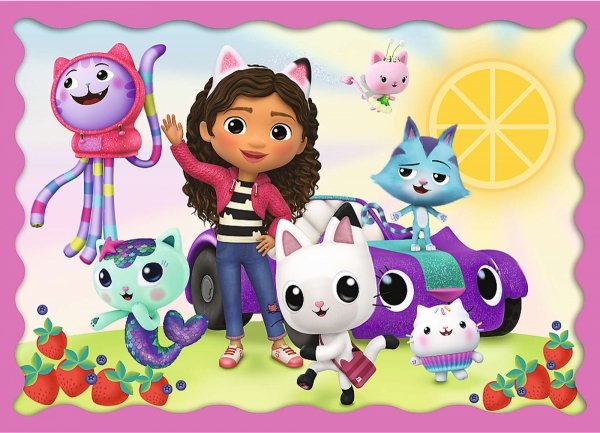 Puzzle 4w1 Przygody Gabi Koci Domek Gabby