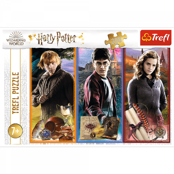 Harry Potter Puzzle 200 W świecie magii Trefl 13277 7+