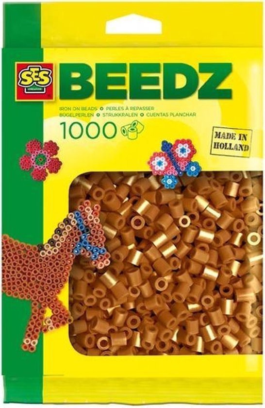SES Brązowe Koraliki do prasowania Brąz 1000el 00705