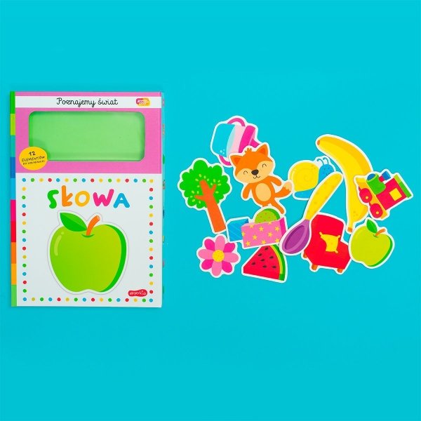Słowa Poznajemy świat książeczka + Puzzle Akademia mądrego dziecka