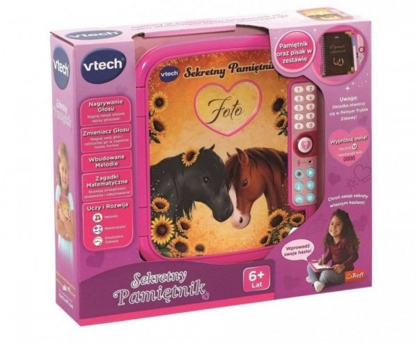 VTECH Sekretny pamiętnik na Hasło Nagrywanie interaktywny PL