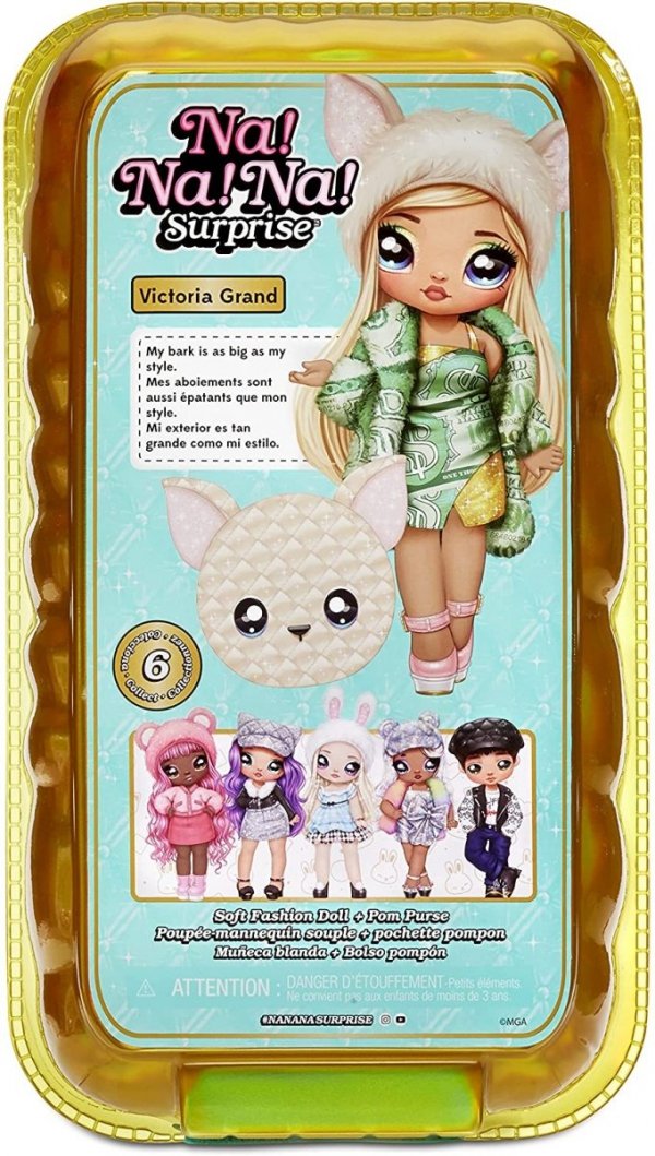 NaNaNa Surprise Glam Lalka Victoria Grand + torebka MGA