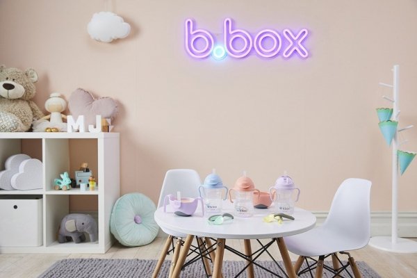 B.BOX Nowy innowacyjny Bidon ze słomką 240ml Gelato Banana Split BB00522