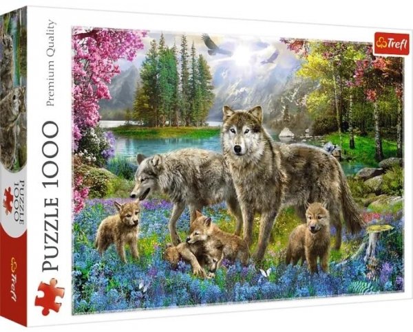 Puzzle 1000 Wilcza rodzina Trefl