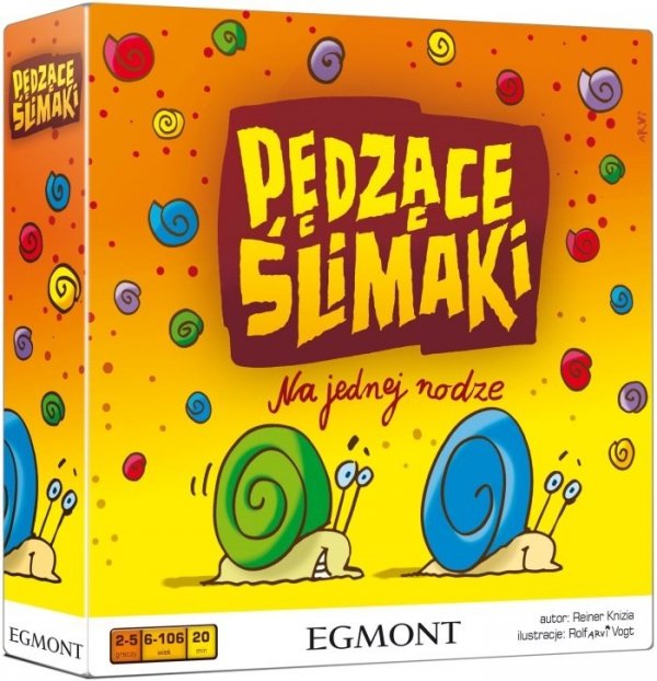 Pędzące ślimaki Na jednej nodze Gra planszowa rodzinna
