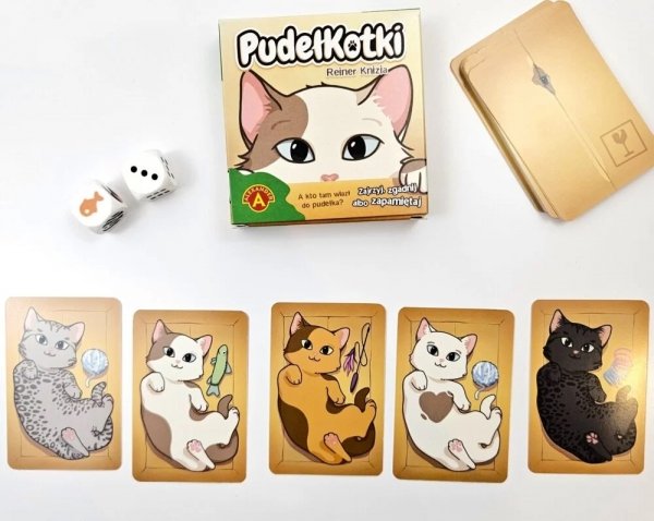 PudełKotki kieszonkowa Gra rodzinna Pamięciowa