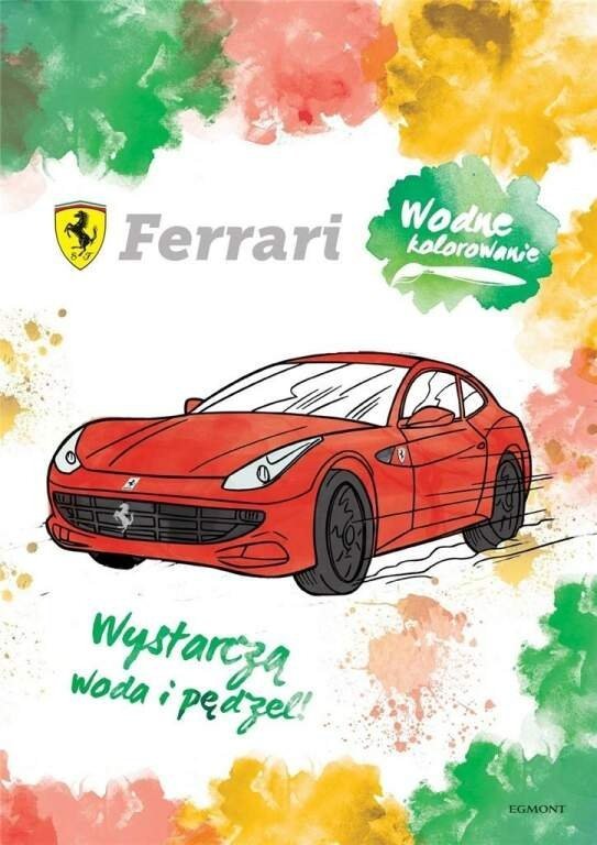 Ferrari Wodne kolorowanie Kolorowanka wodna