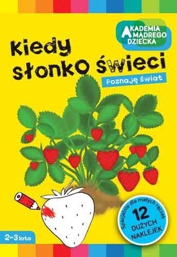 Kiedy słonko świeci Kolorowanka 12 Naklejek Akademia