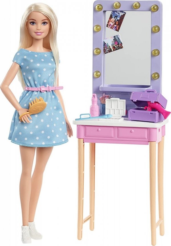 Barbie Big Dreams Lalka Malibu Toaletka Mattel GYG39