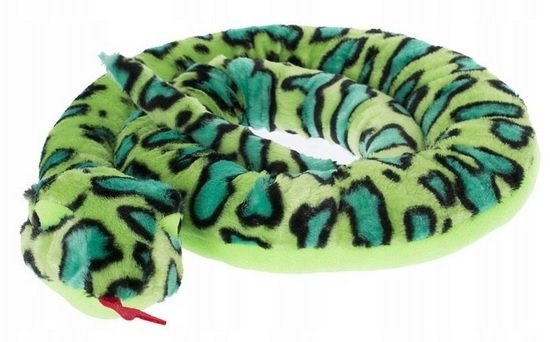 Maskotka Wąż pluszowy 210 cm Zielony Pluszak ZOO Beppe