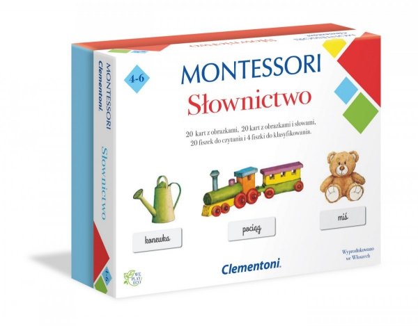 Montessori Słownictwo Clementoni 50077 Karty obrazkowe