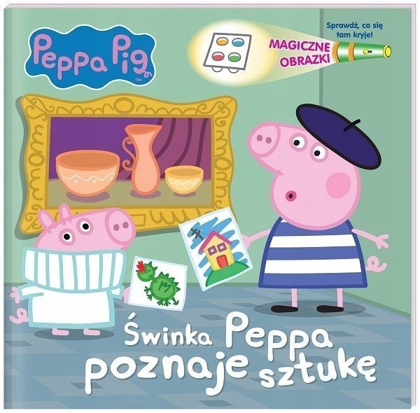 Świnka Peppa Magiczne obrazki Peppa poznaje sztukę Książka