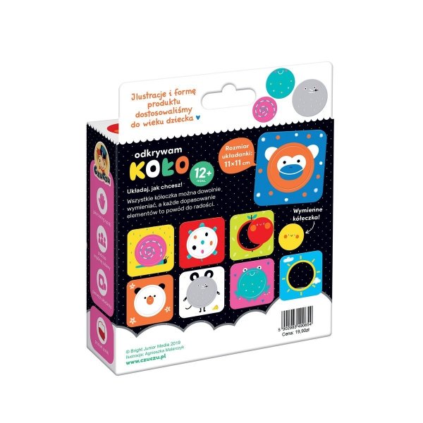 CzuCzu ODKRYWAM KOŁO Układanka Puzzle CZU CZU 12M+