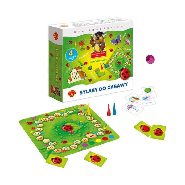 Sylaby do zabawy Gra Logopedyczna 4 wersje Sowa Mądra  Alexander 5+